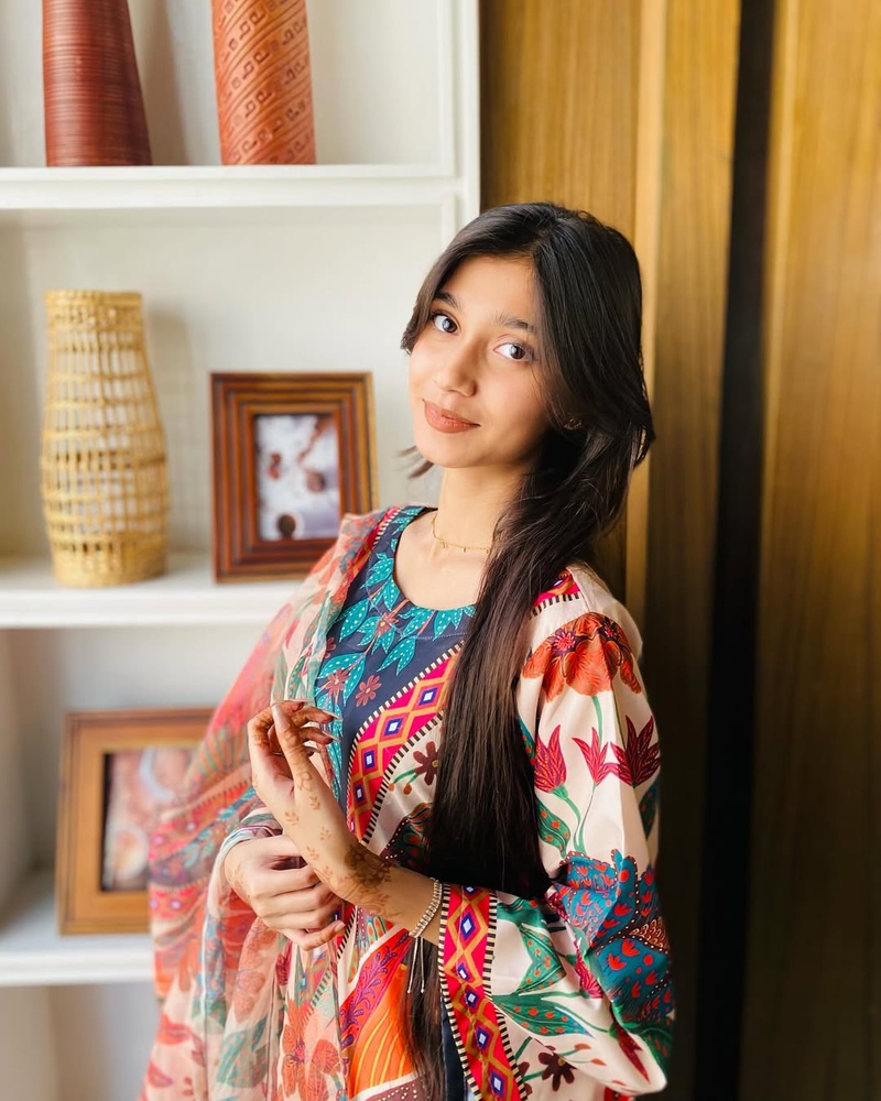 Digital Print Sensitive Silk Three Piece for Women